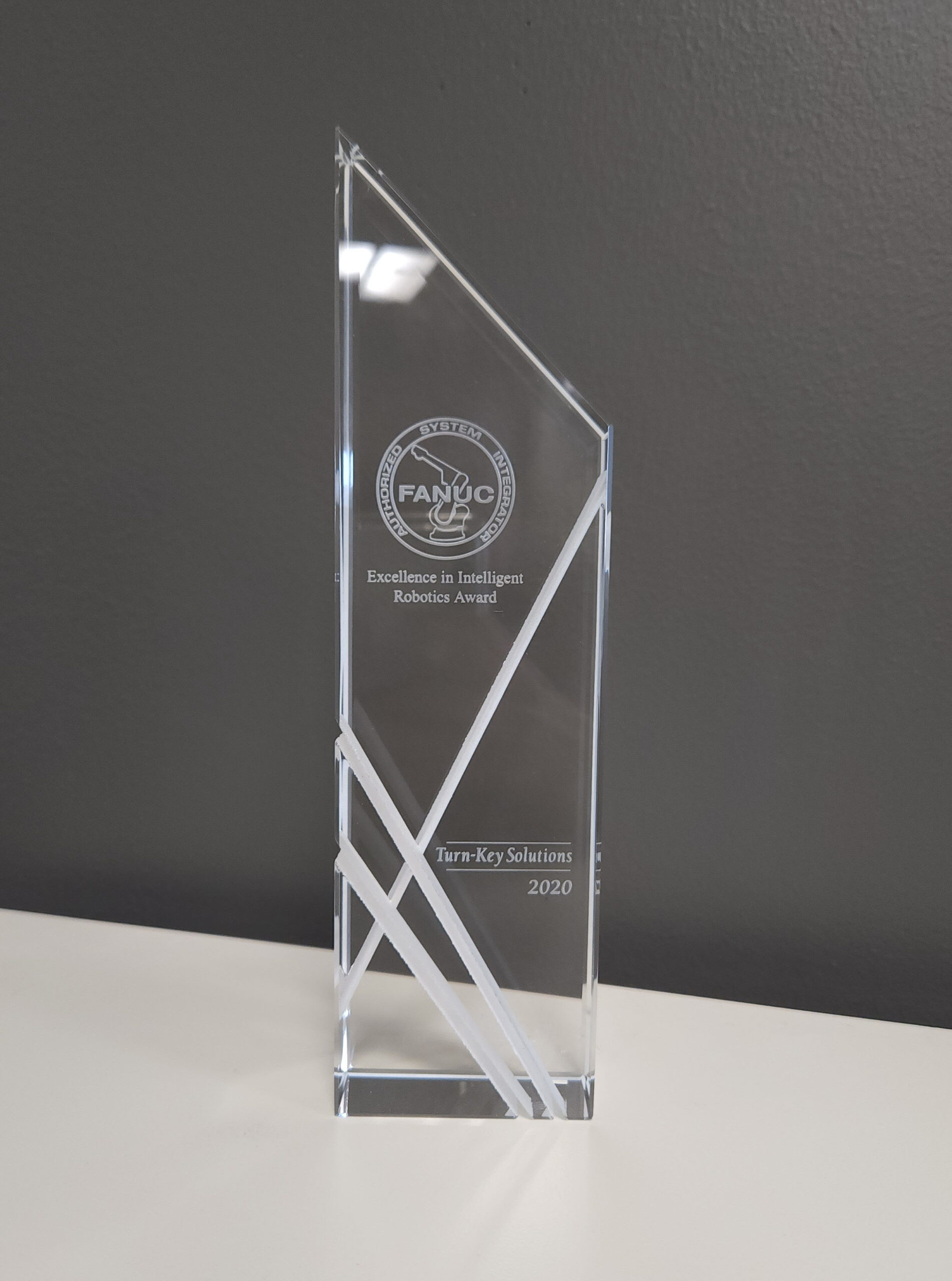 Execellence in Intelligent Robotics in 2020 (Awarded by FANUC)